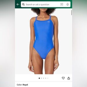 NWT TYR Women's Tyreco Solid Diamondback Swimsuit